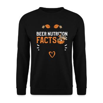 Valeur nutritive de la bière - Sweat-shirt Unisexe - noir - Devant - Alina (178cm) & Michal (187cm)