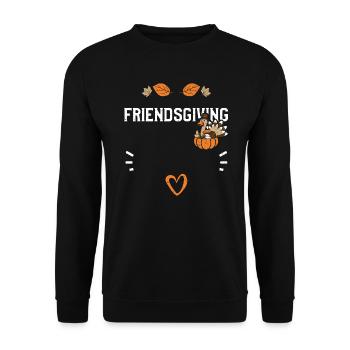 Friendsgiving - Action de grâce - Sweat-shirt Unisexe - noir - Devant - Alina (178cm) & Michal (187cm)
