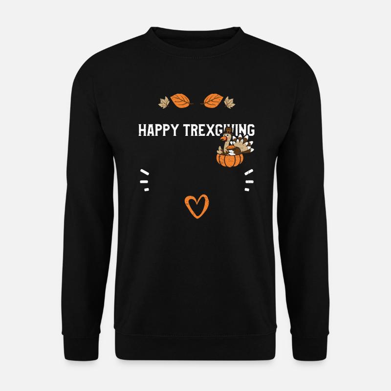 Happy Trexgiving - Thanksgiving - Unisex Pullover - Schwarz