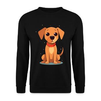 Conception de chien mignon pour les propriétaires de chiens - Sweat-shirt Unisexe - noir - Devant - Alina (178cm) & Michal (187cm)