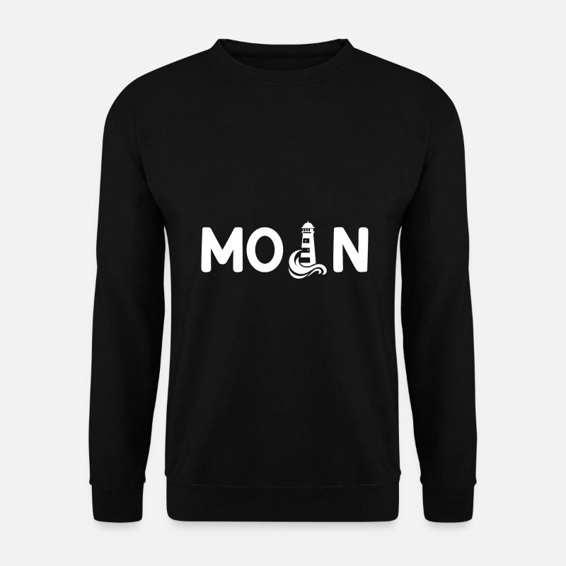 Moin norddeutsch Norddeutschland Norden Geschenk - Unisex Pullover - Schwarz