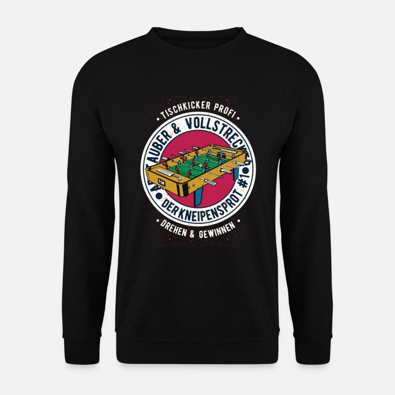 kicker Tischkicker Ball Tischfussball - Unisex Pullover - Schwarz