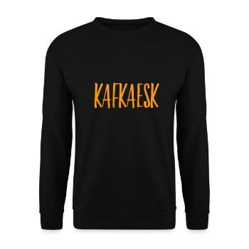 Kafka-Style - Unisex Pullover - Schwarz - Vorne - Alina (178cm) & Michal (187cm)