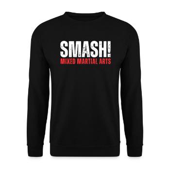 MMA SMASH - Unisex Pullover - Schwarz - Vorne - Alina (178cm) & Michal (187cm)