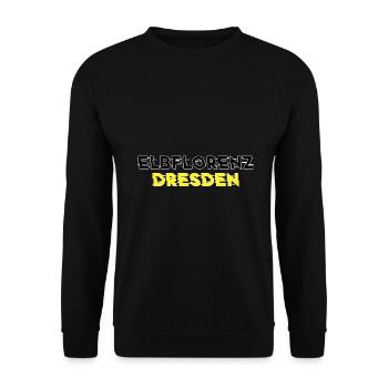 Elbflorenz Dresdner Dresden Geschenk - Unisex Pullover - Schwarz - Vorne - Alina (178cm) & Michal (187cm)