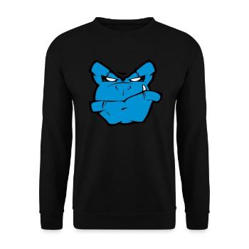 Gorilla Monster - Unisex Sweatshirt - black - Front - Alina (178cm) & Michal (187cm)