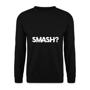 Smash Jugend Jugendwort 2022 Geschenk - Unisex Pullover - Schwarz - Vorne - Alina (178cm) & Michal (187cm)