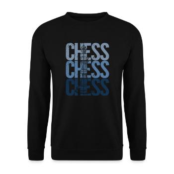Échecs rétro Vintage | Cadeau pour joueur d’échecs - Sweat-shirt Unisexe - noir - Devant - Alina (178cm) & Michal (187cm)