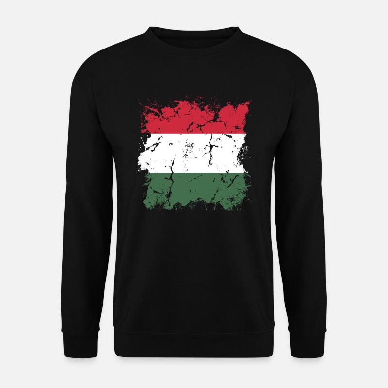 Ungarn Flagge Ungarische Fahne Balaton Hungary - Unisex Pullover - Schwarz