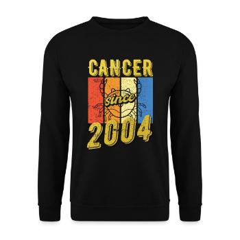 Cancer 2004 Zodiac Birthday - Unisex Sweatshirt - black - Front - Alina (178cm) & Michal (187cm)