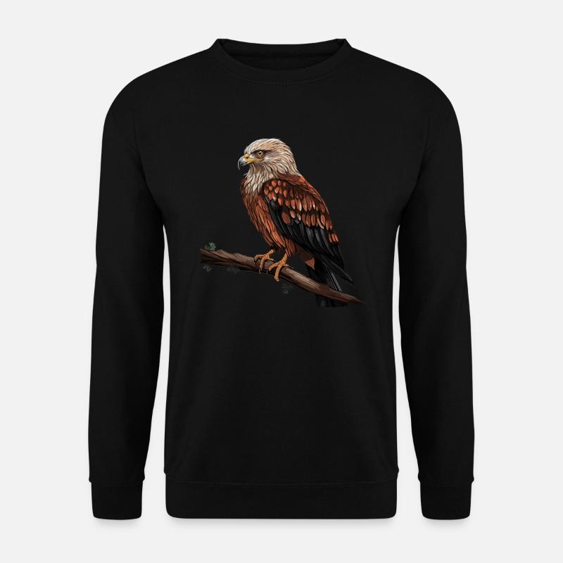 Roter Milan Vogel Greifvogel - Unisex Pullover - Schwarz