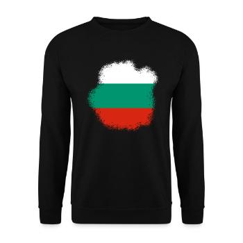 Drapeau bulgare Drapeau bulgare Sables d’or - Sweat-shirt Unisexe - noir - Devant - Alina (178cm) & Michal (187cm)
