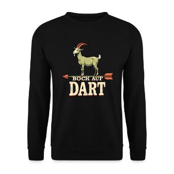 Fléchettes Bock auf Dart Geschenk Spruch für Dartspiele - Sweat-shirt Unisexe - noir - Devant - Alina (178cm) & Michal (187cm)