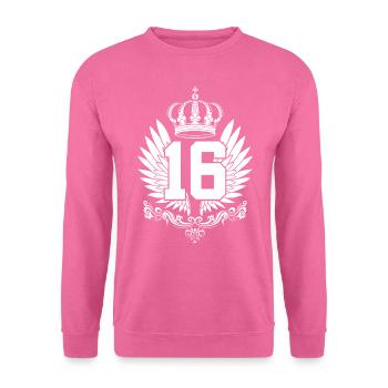 16ÈME ANNIVERSAIRE 16 ANS - Sweat-shirt Unisexe - rose - Devant