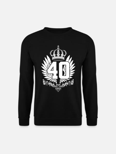 40TH BIRTHDAY 40 YEARS - Unisex Sweatshirt - black