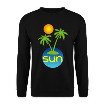 Sun in paradise - Unisex Sweatshirt - black - Front - Alina (178cm) & Michal (187cm)