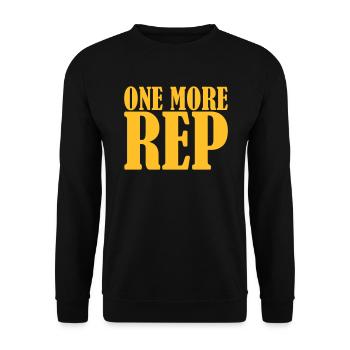 One More Rep - Sweat-shirt Unisexe - noir - Devant - Alina (178cm) & Michal (187cm)
