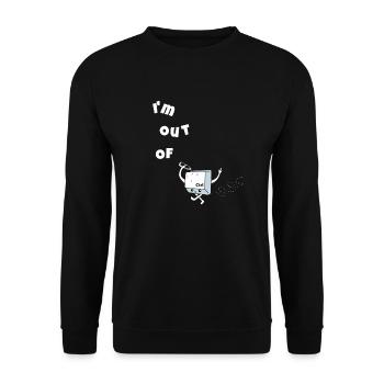 Je suis hors de contrôle - Sweat-shirt Unisexe - noir - Devant - Alina (178cm) & Michal (187cm)