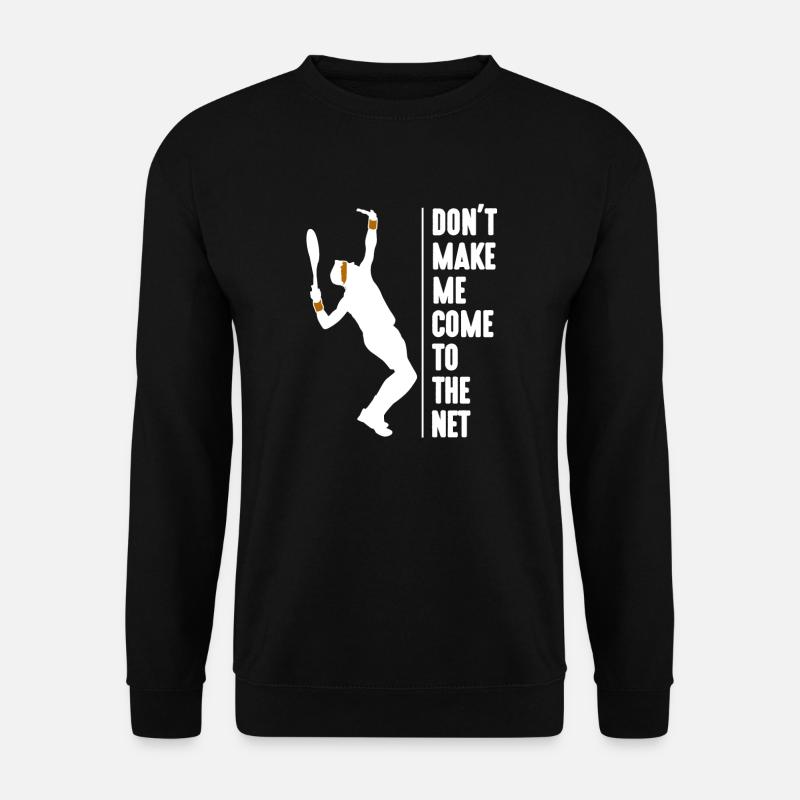 Lustiges Tennis Motiv - Unisex Pullover - Schwarz