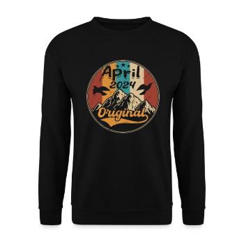 Anniversary April 2024 | Gift April 2024 - Unisex Sweatshirt - black - Front - Alina (178cm) & Michal (187cm)
