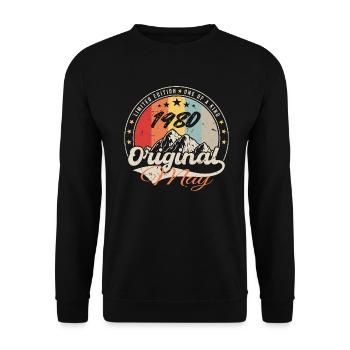 May 1980 | Vintage 1980 Anniversary | May 1980 - Unisex Sweatshirt - black - Front - Alina (178cm) & Michal (187cm)