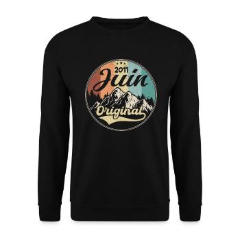 Juin 2011 - Juin 2011 Anniversaire 2011 Original - Sweat-shirt Unisexe - noir - Devant - Alina (178cm) & Michal (187cm)