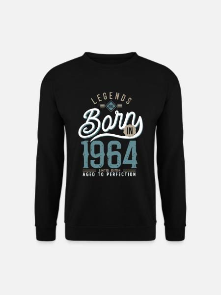 Legends are born in 1964 anniversary 58 years - Unisex Sweatshirt - black