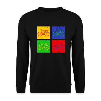 Vélo - Sweat-shirt Unisexe - noir - Devant - Alina (178cm) & Michal (187cm)