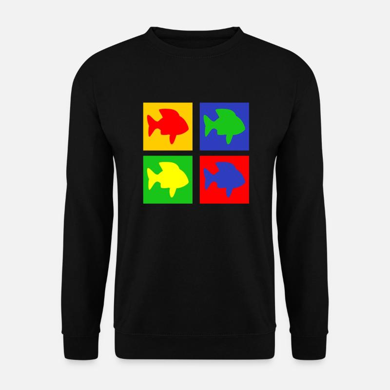 Fische - Unisex Pullover - Schwarz