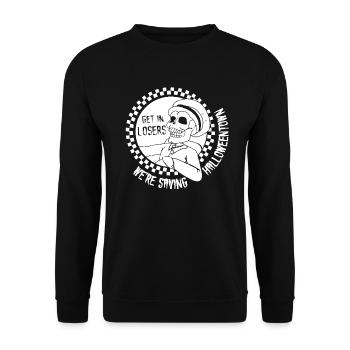 Get In Losers We're Saving Halloween Town T-Shirt - Sweat-shirt Unisexe - noir - Devant - Alina (178cm) & Michal (187cm)
