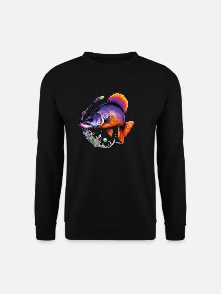 Tauchen Sie ein in die bunte Welt der tropischen Fische - Unisex Pullover - Schwarz