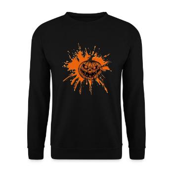 Halloween Pumpkin - Come to Me - Unisex Sweatshirt - black - Front - Alina (178cm) & Michal (187cm)