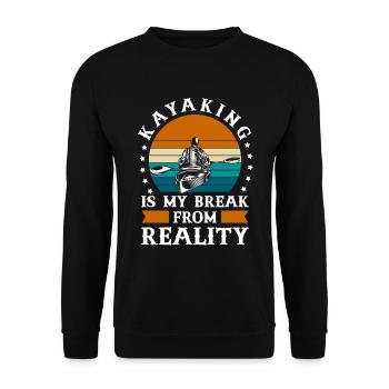 Rudern Wassersport Sport Paddel - Unisex Pullover - Schwarz - Vorne - Alina (178cm) & Michal (187cm)