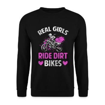 Vélo Vélo Vélo Vélo - Sweat-shirt Unisexe - noir - Devant - Alina (178cm) & Michal (187cm)