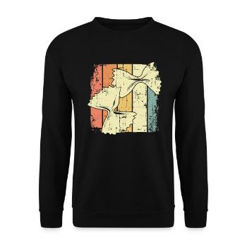 Nudeln kochen - Unisex Pullover - Schwarz - Vorne - Alina (178cm) & Michal (187cm)