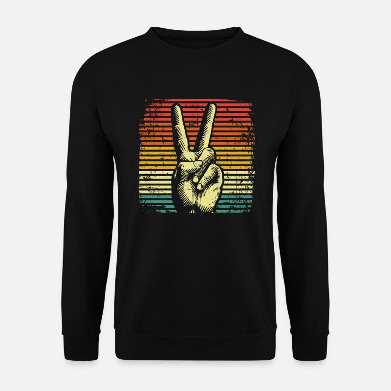 Peace Friedensbewegung - Unisex Pullover - Schwarz