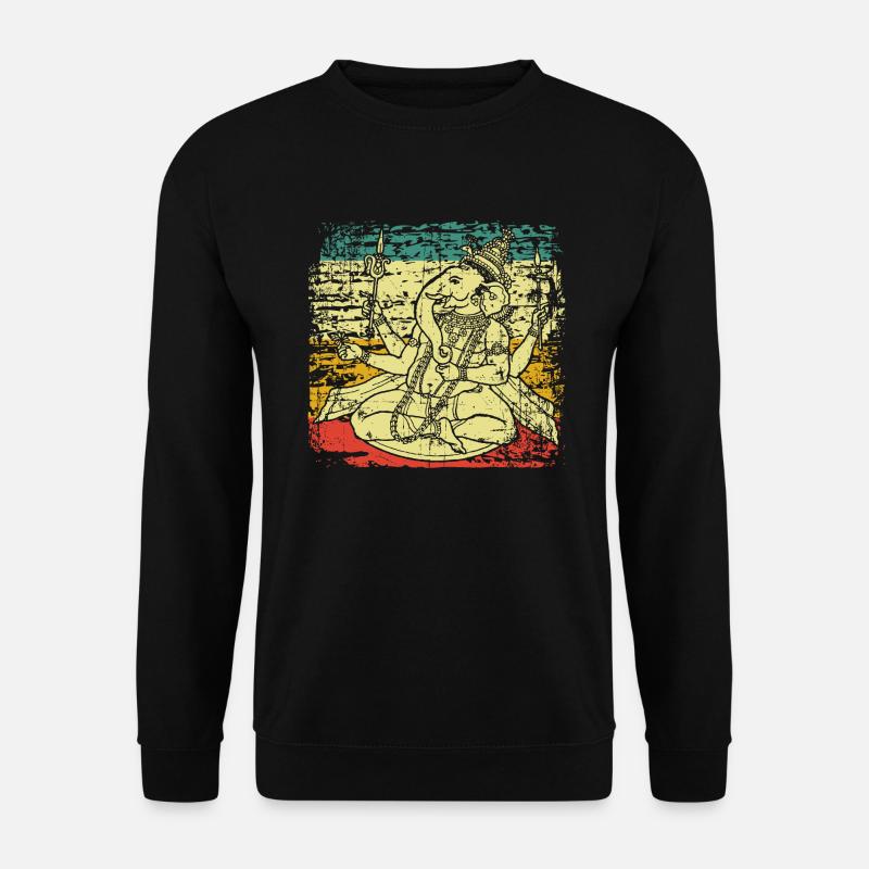 Indien Hinduismus Ganesha - Unisex Pullover - Schwarz