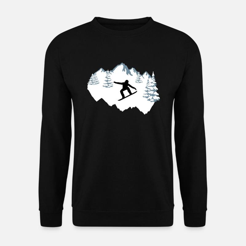 Snowboarder, Snowboarding, Snowboard - Unisex Pullover - Schwarz