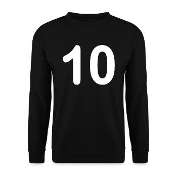 10 - Unisex Pullover - Schwarz - Vorne - Alina (178cm) & Michal (187cm)