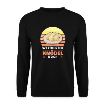 Knödel Klöße Semmelknödel Deutschland - Koch - Unisex Pullover - Schwarz - Vorne - Alina (178cm) & Michal (187cm)