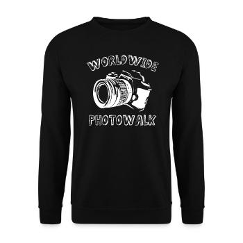 Worldwide Photowalk Projects - Unisex Pullover - Schwarz - Vorne - Alina (178cm) & Michal (187cm)