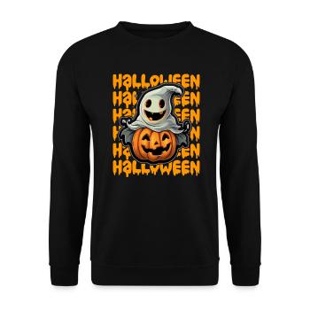 Design d’Halloween effrayant pour la prochaine fête - Sweat-shirt Unisexe - noir - Devant - Alina (178cm) & Michal (187cm)