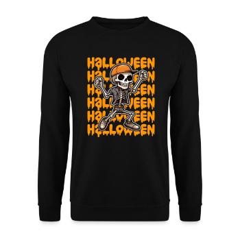 Design d’Halloween effrayant pour la prochaine fête - Sweat-shirt Unisexe - noir - Devant - Alina (178cm) & Michal (187cm)