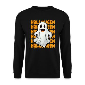 Design d’Halloween effrayant pour la prochaine fête - Sweat-shirt Unisexe - noir - Devant - Alina (178cm) & Michal (187cm)