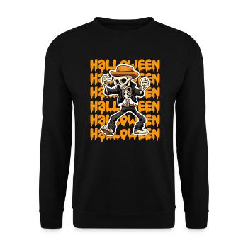 Design d’Halloween effrayant pour la prochaine fête - Sweat-shirt Unisexe - noir - Devant - Alina (178cm) & Michal (187cm)