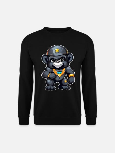 Cute Gorilla - Unisex Sweatshirt - black