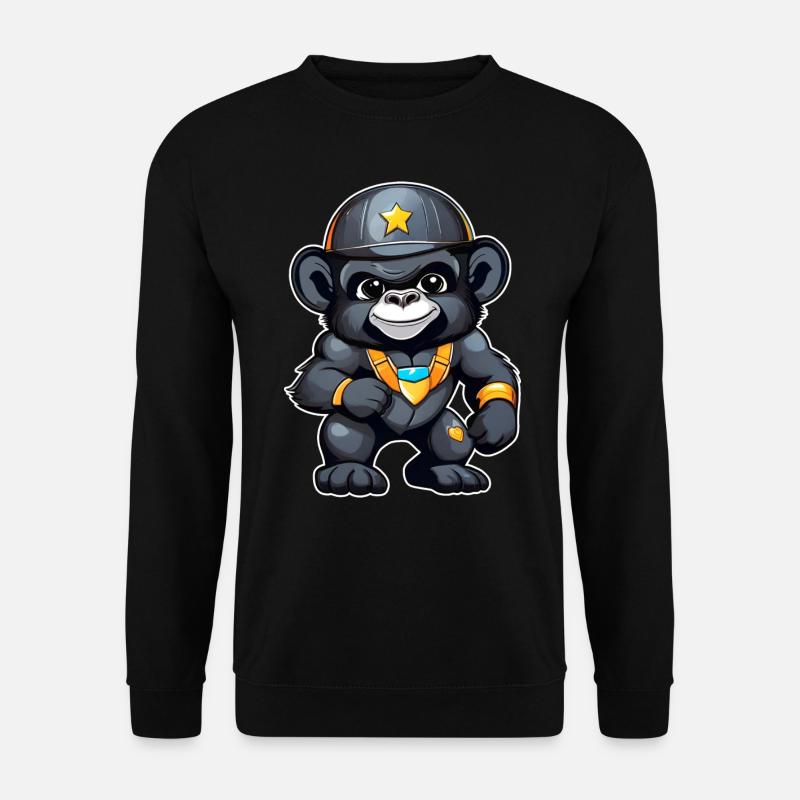 Cute Gorilla - Unisex Sweatshirt - black