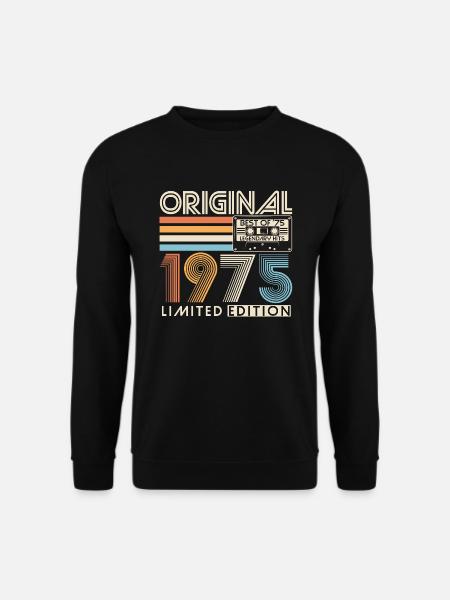 1975 Vintage Vintage Retro verjaardagscadeau - Uniseks sweater - zwart