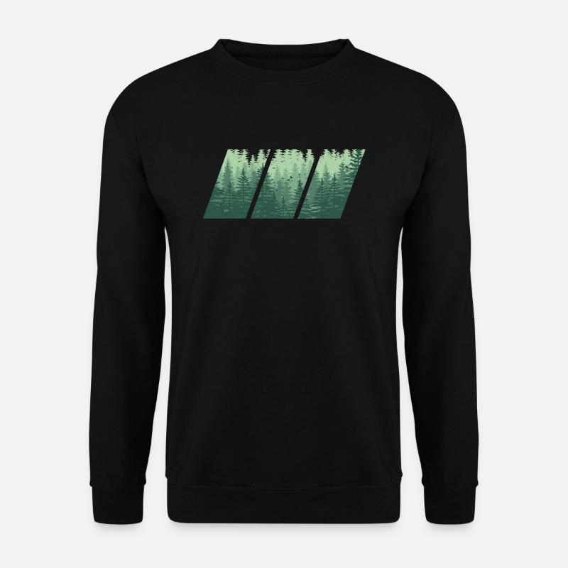WOOD Wald Geschenk - Unisex Pullover - Schwarz