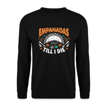 Empanadas - Cadeau parfait pour les gourmets - Sweat-shirt Unisexe - noir - Devant - Alina (178cm) & Michal (187cm)